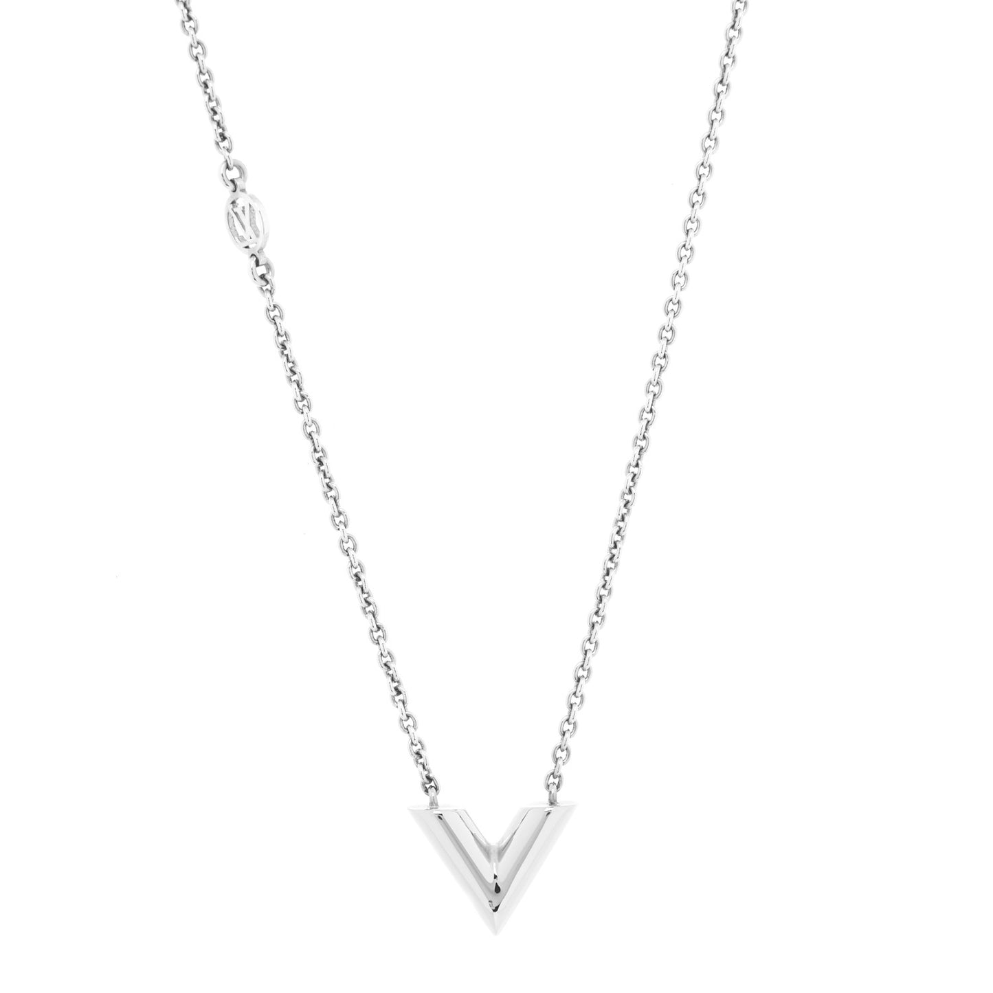 Metal Essential V Supple Necklace Silver