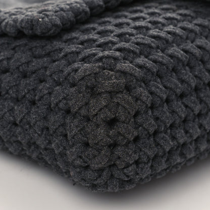 Fendi Wool Woven Baguette Grey 9 of 9