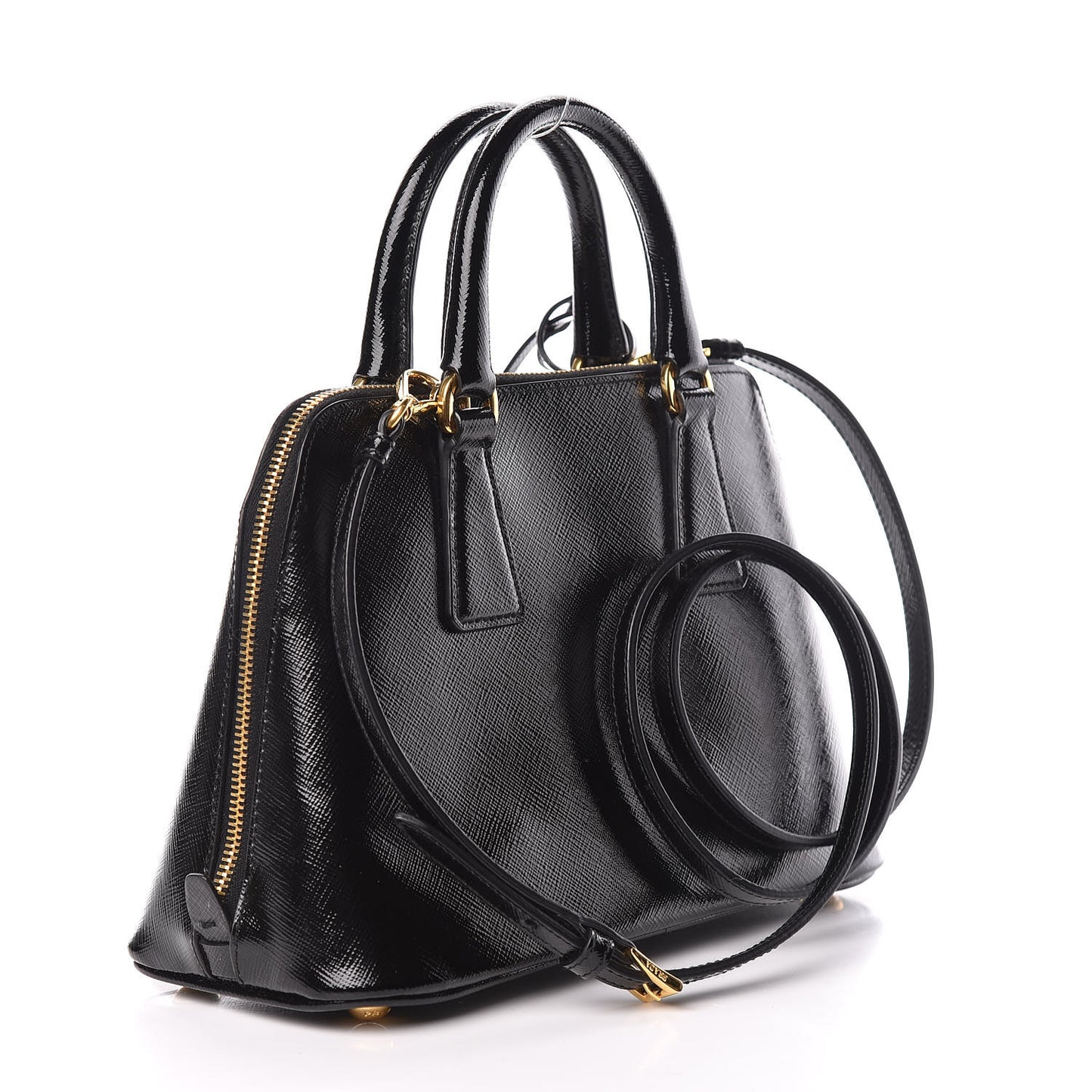 Saffiano Vernice Small Promenade Tote Black