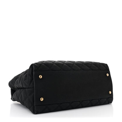 Chanel Iridescent Caviar Chic Quilt Tote Black 4 of 11