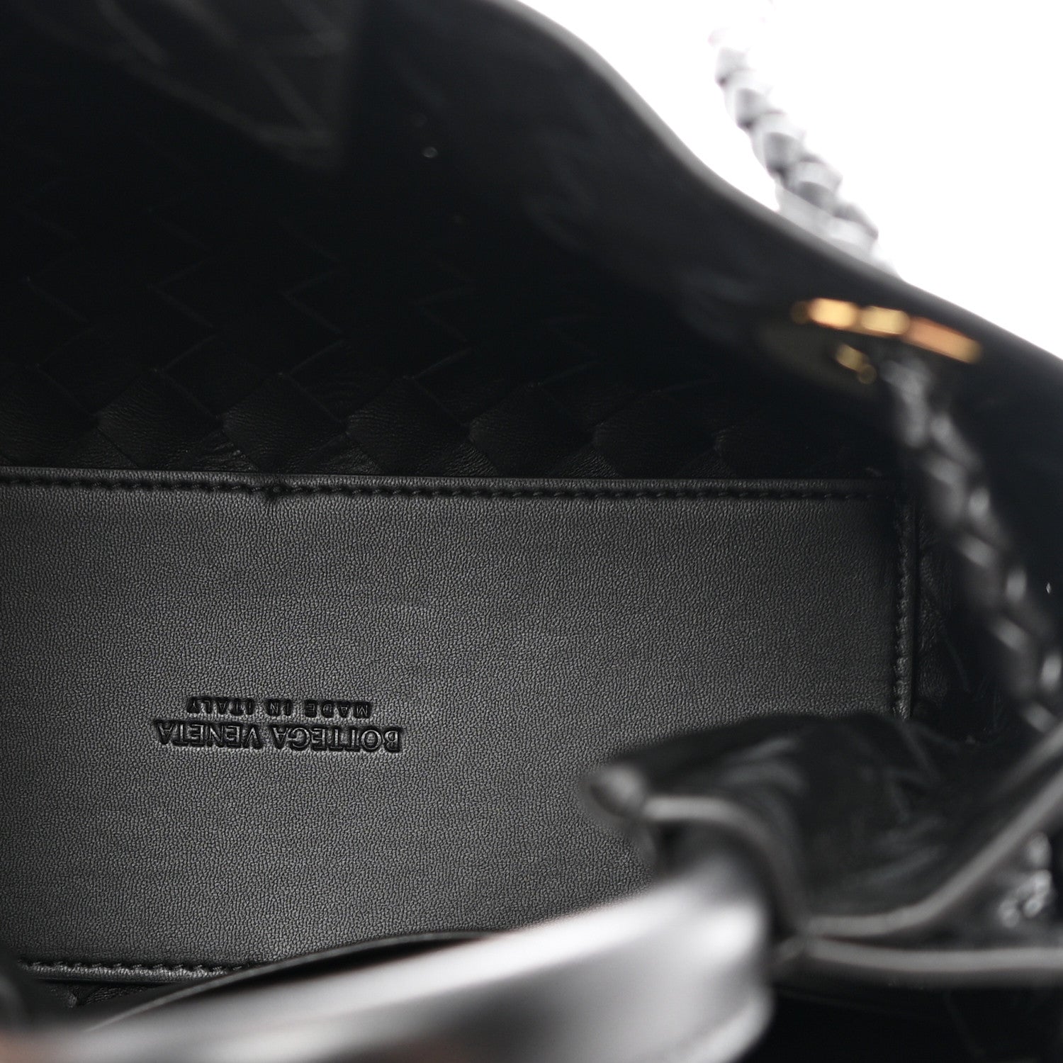 Bottega Veneta Nappa Intrecciato Small Andiamo Shoulder Bag Black 6 of 10