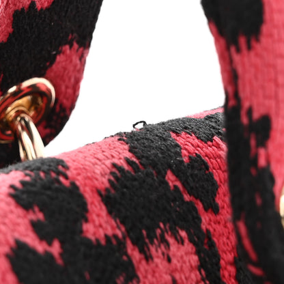 Christian Dior Canvas Mizza Embroidered Medium Lady D-Lite Fuchsia 11 of 11
