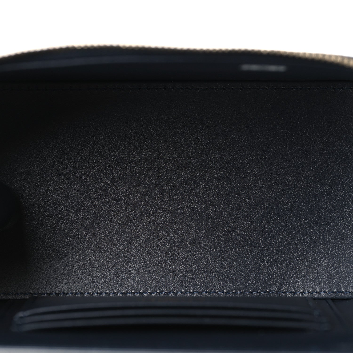 Chanel Denim Quilted Vanity Case With Chain Dark Blue 5 of 11