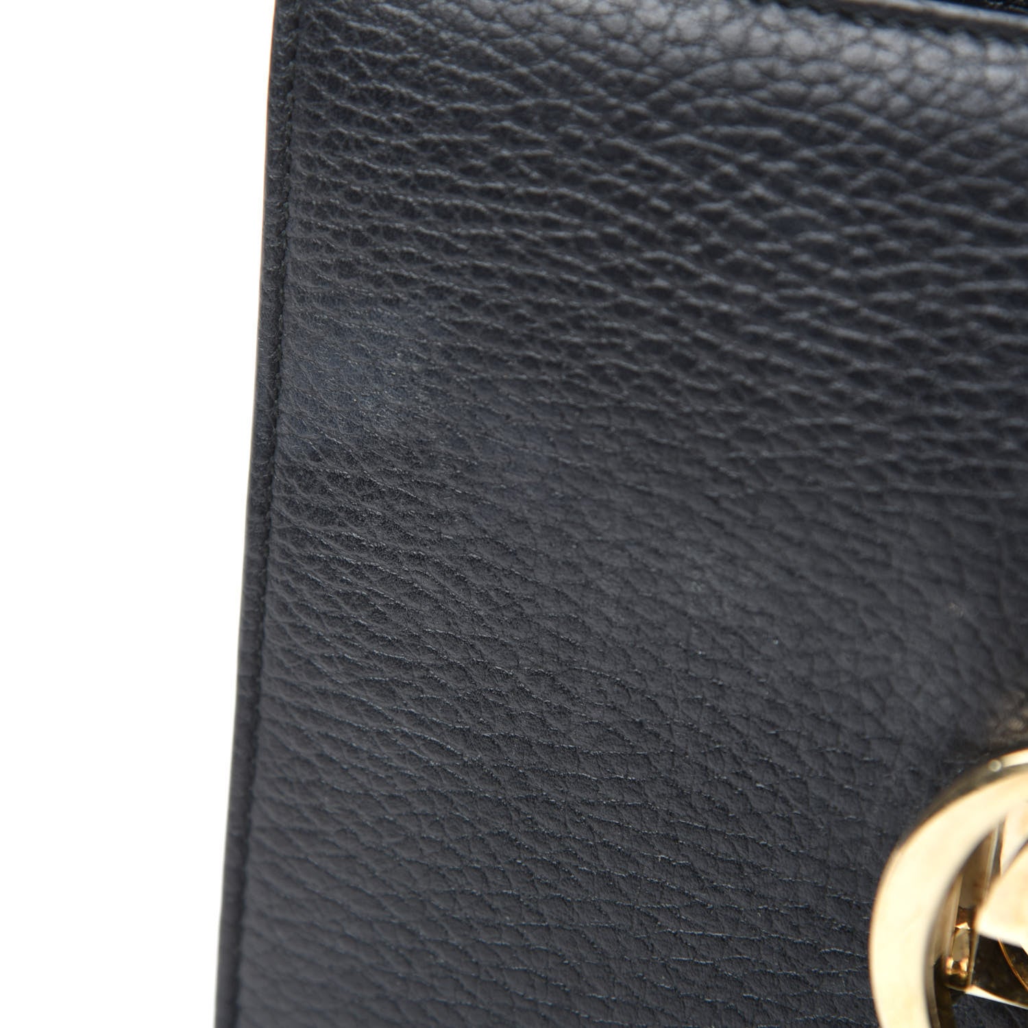 Gucci Dollar Calfskin Small Interlocking G Shoulder Bag Black 8 of 12