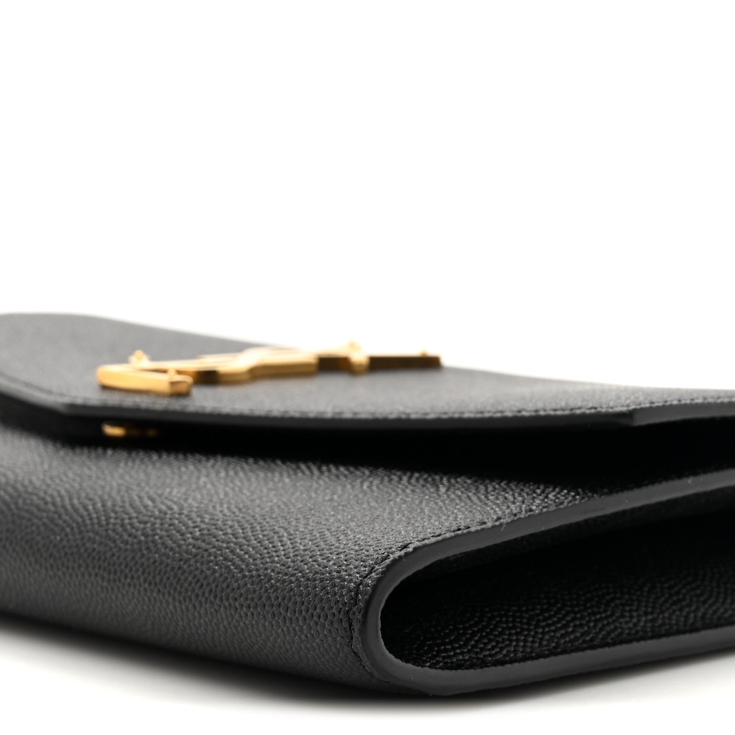 Saint Laurent Grain De Poudre Uptown Chain Wallet Black 10 of 13