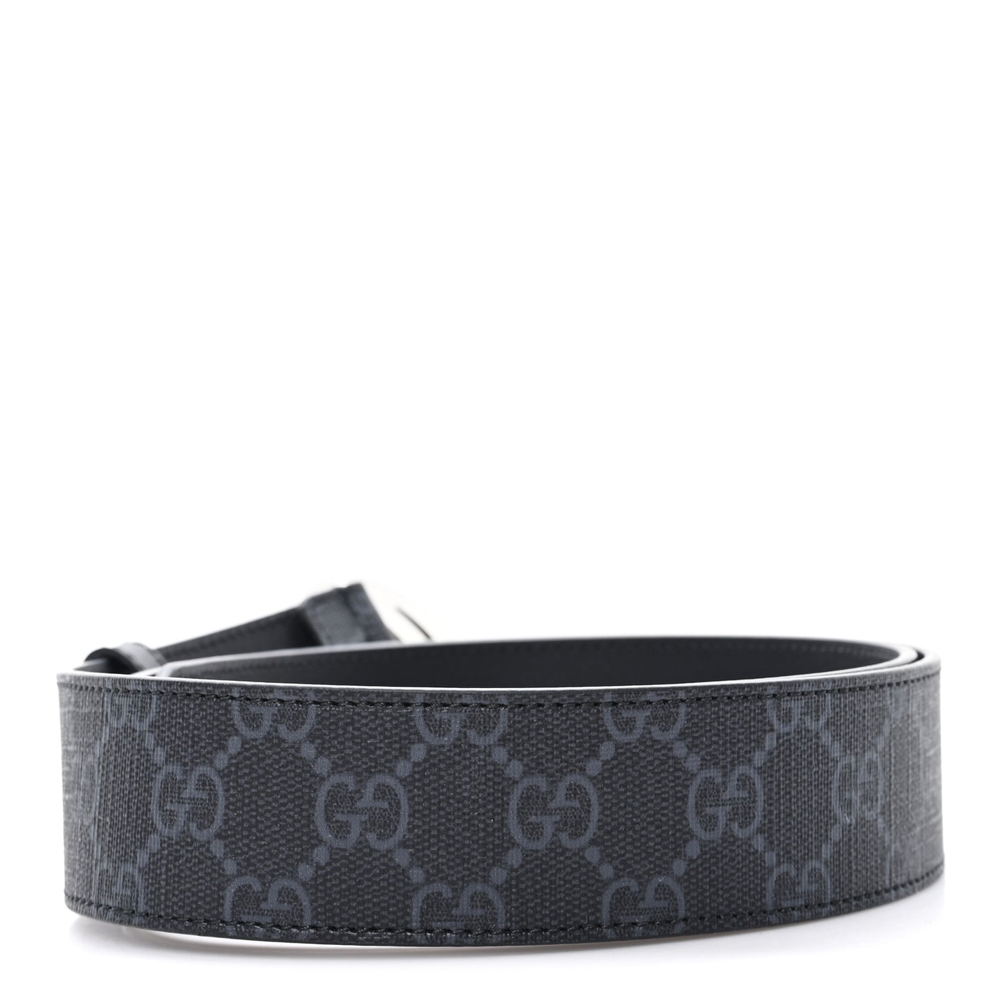 GG Supreme Monogram Selleria Calfskin Interlocking G 40mm Belt 95 38 Black