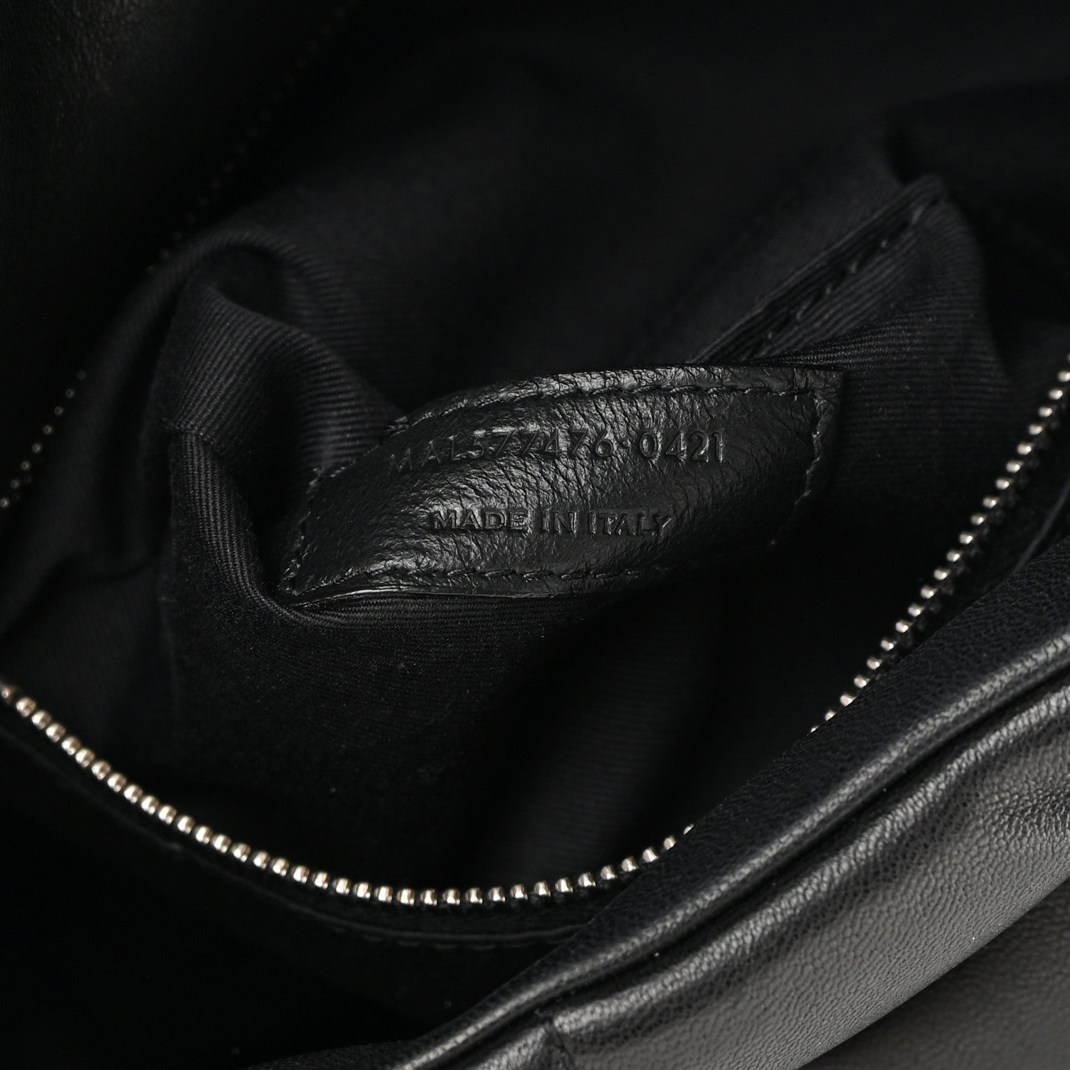 Saint Laurent Lambskin Quilted Small Loulou Puffer Monogram Chain Satchel Black 7 of 14