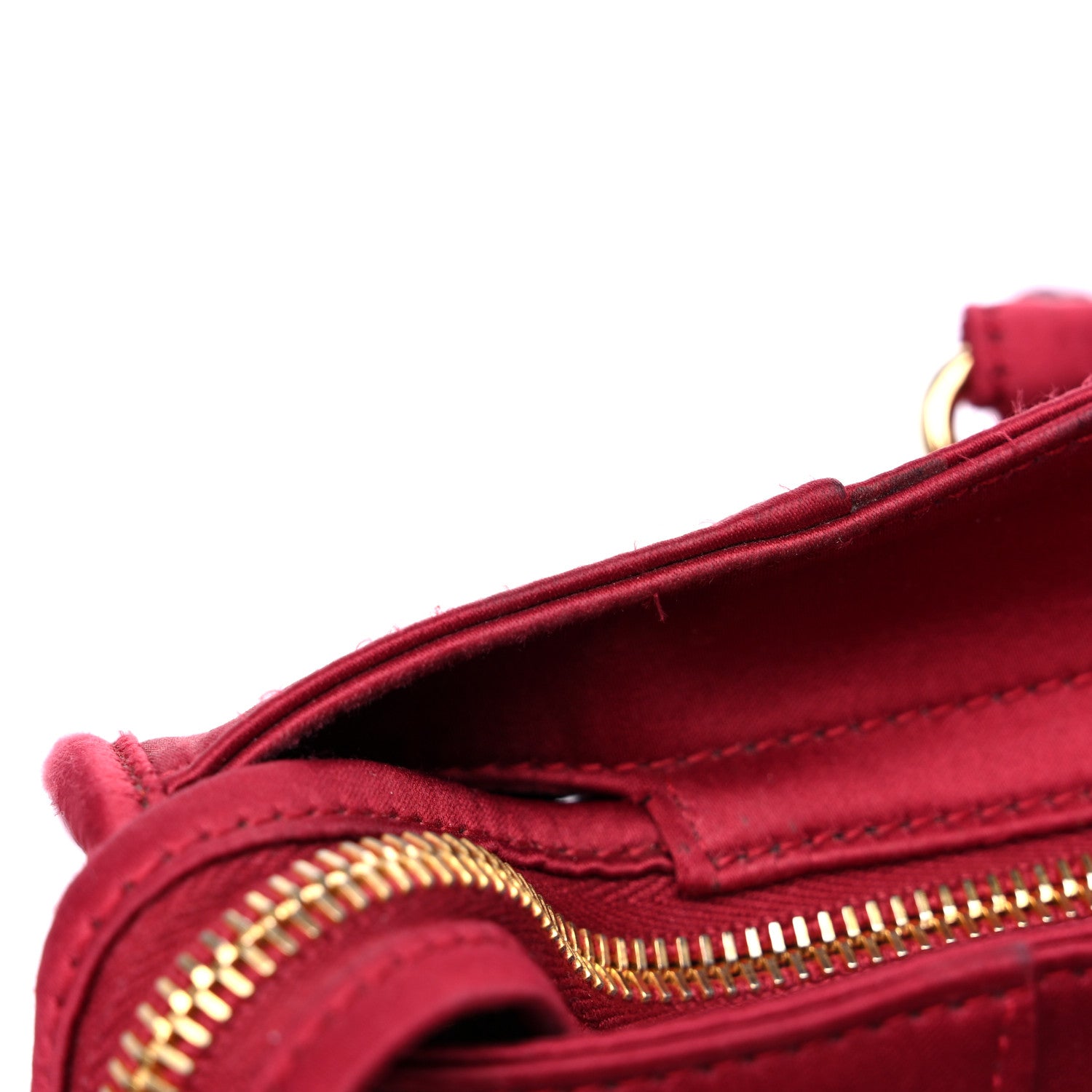 Balenciaga Satin Classic Gold Hardware City Red 13 of 13
