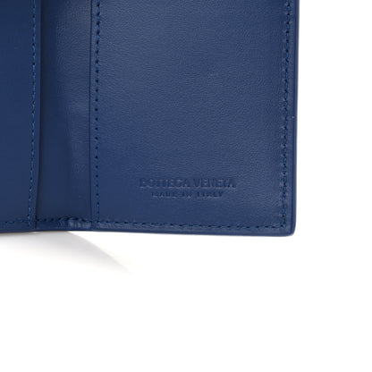 Bottega Veneta Nappa Intreccio Cassette Flap Card Case Blue 6 of 6