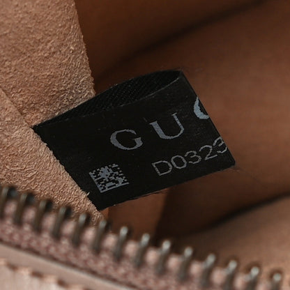 Gucci Calfskin Matelasse Mini GG Marmont Chain Shoulder Bag Porcelain Rose 8 of 12
