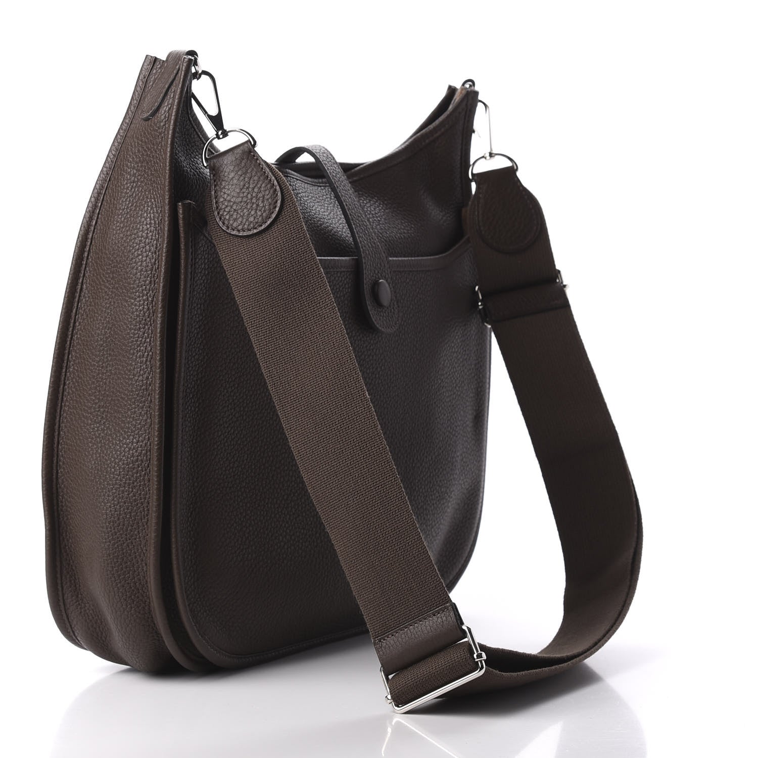 Hermes Taurillon Clemence Evelyne III GM Cacao 3 of 9