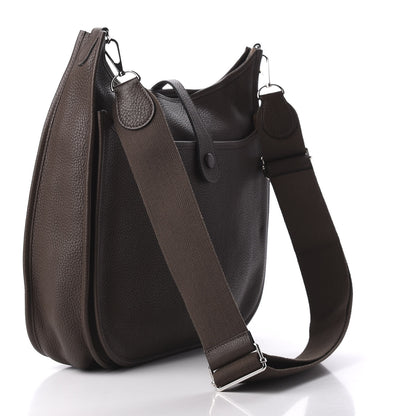 Hermes Taurillon Clemence Evelyne III GM Cacao 3 of 9