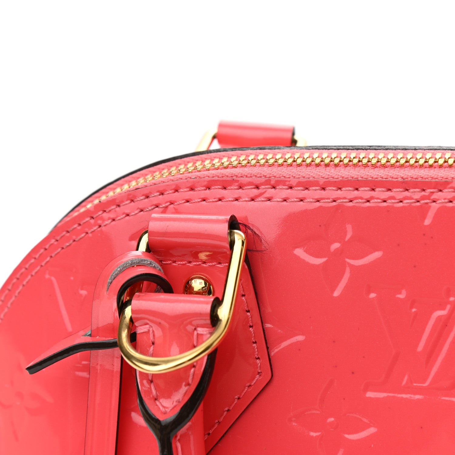 Louis Vuitton Vernis Alma BB Rose Litchi 11 of 12