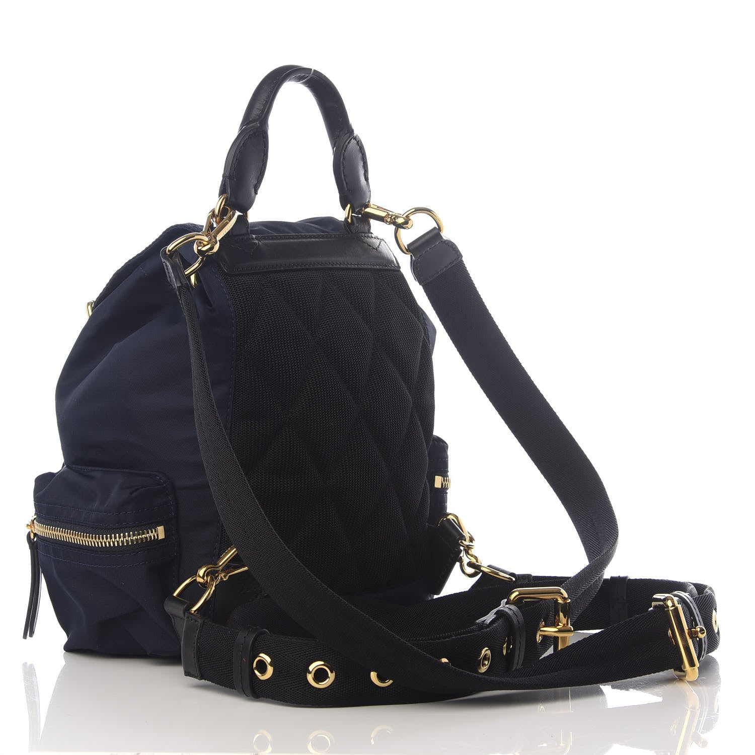 Burberry Nylon Small Crossbody Rucksack Backpack Ink Blue 2 of 8