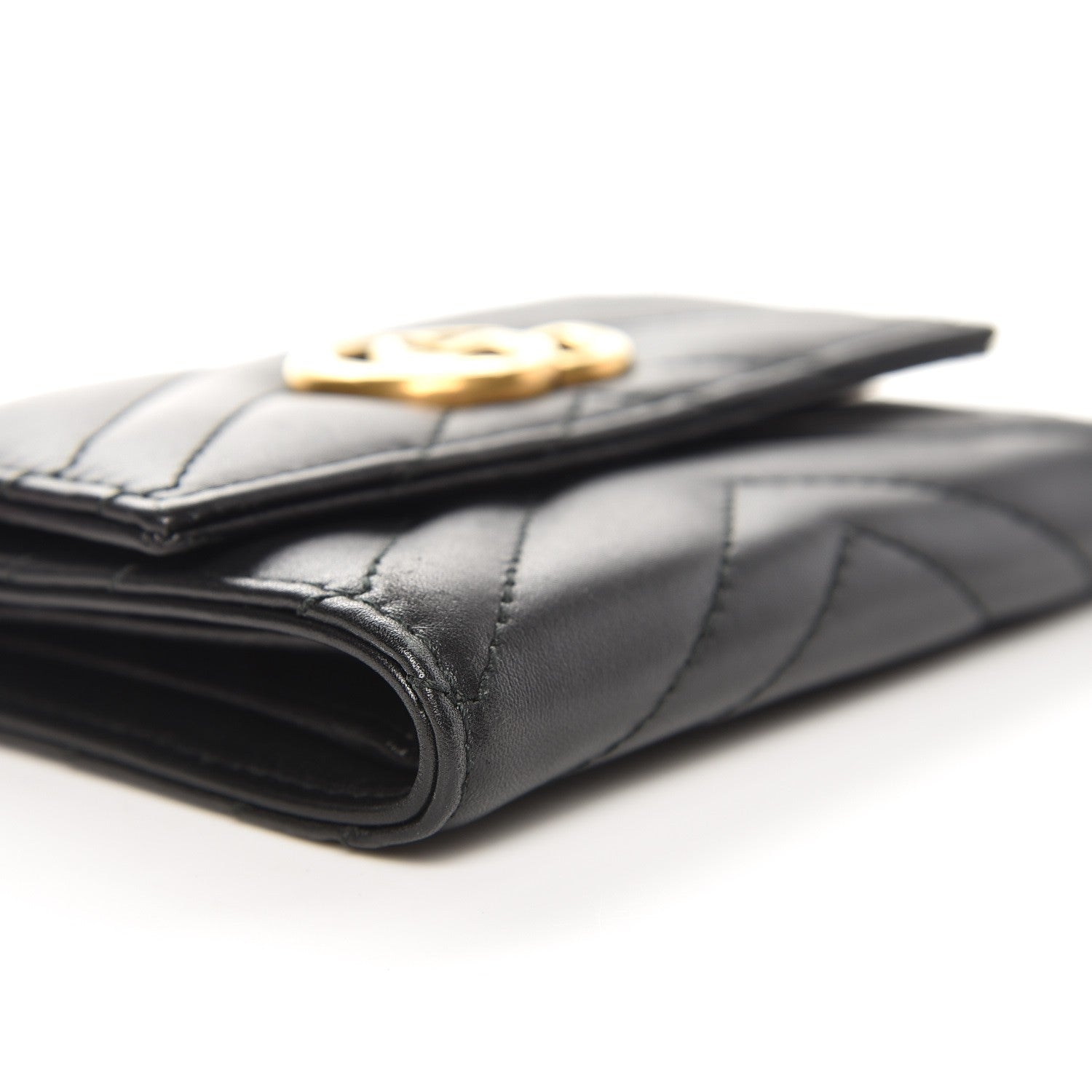Gucci Calfskin Matelasse GG Marmont Wallet Black 9 of 10