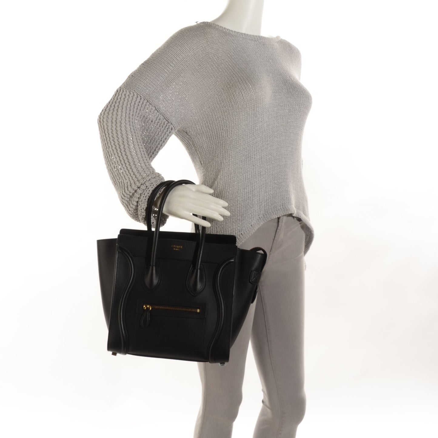 Smooth Calfskin Micro Luggage Black