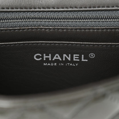Chanel Patent Calfskin Quilted Mini Rectangular Flap Grey 6 of 10