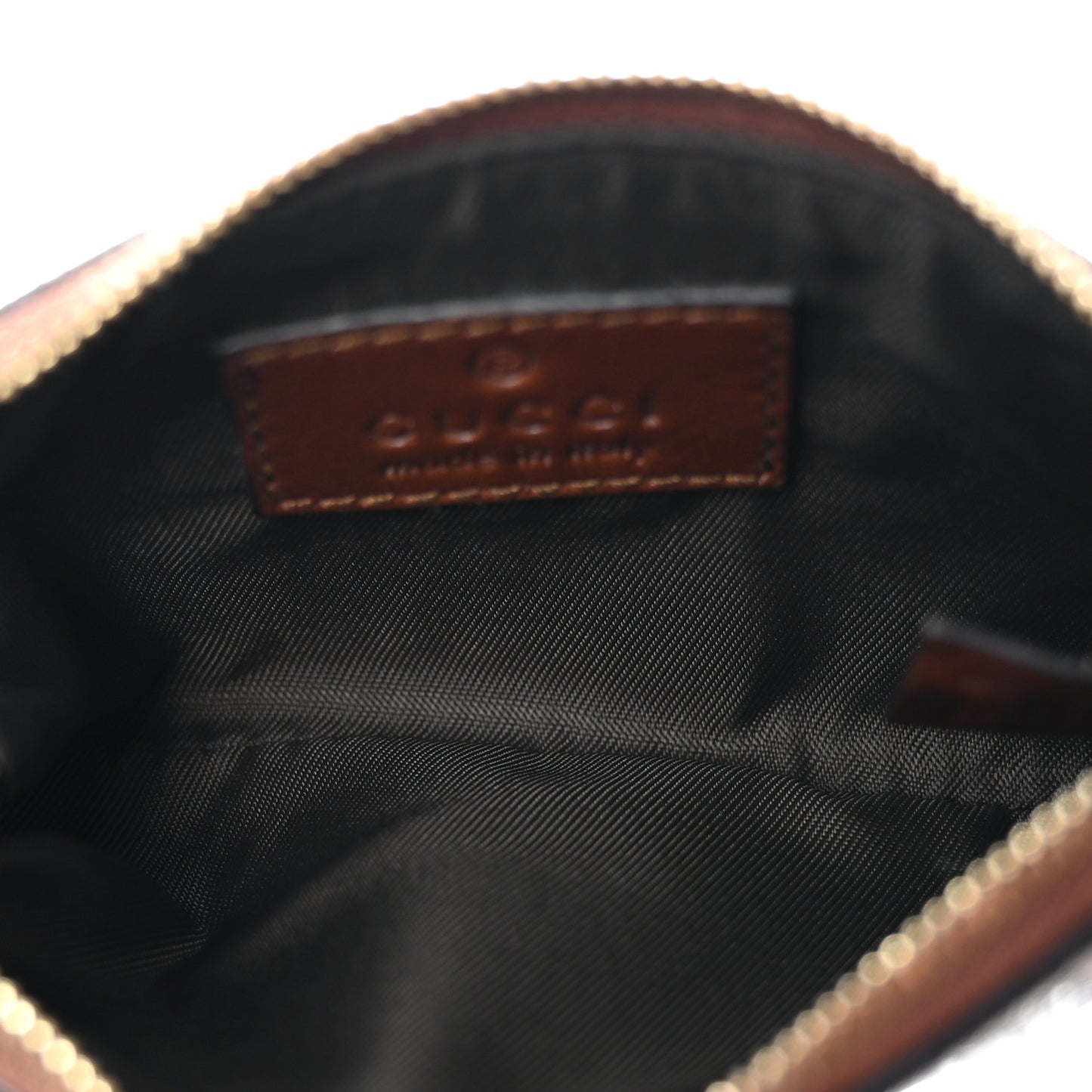 GG Supreme Monogram Key Case Brown