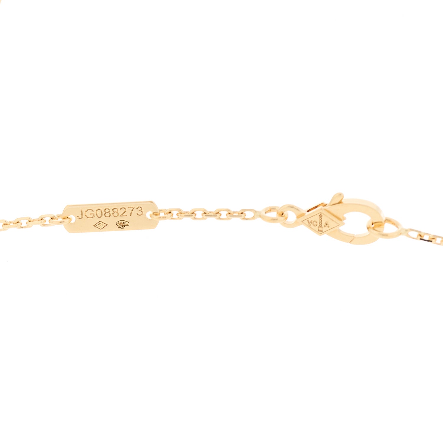 Van Cleef & Arpels 18K Yellow Gold Malachite Vintage Alhambra Pendant Necklace 5 of 6