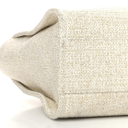 Chanel Lurex Boucle Small Deauville Tote Ivory 8 of 9