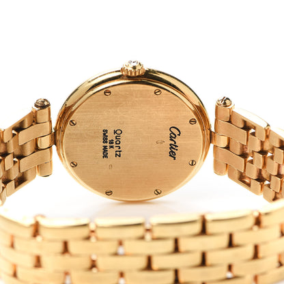 Cartier 18K Yellow Gold Diamond 29mm Panthere Vendome Quartz Watch 4 of 5