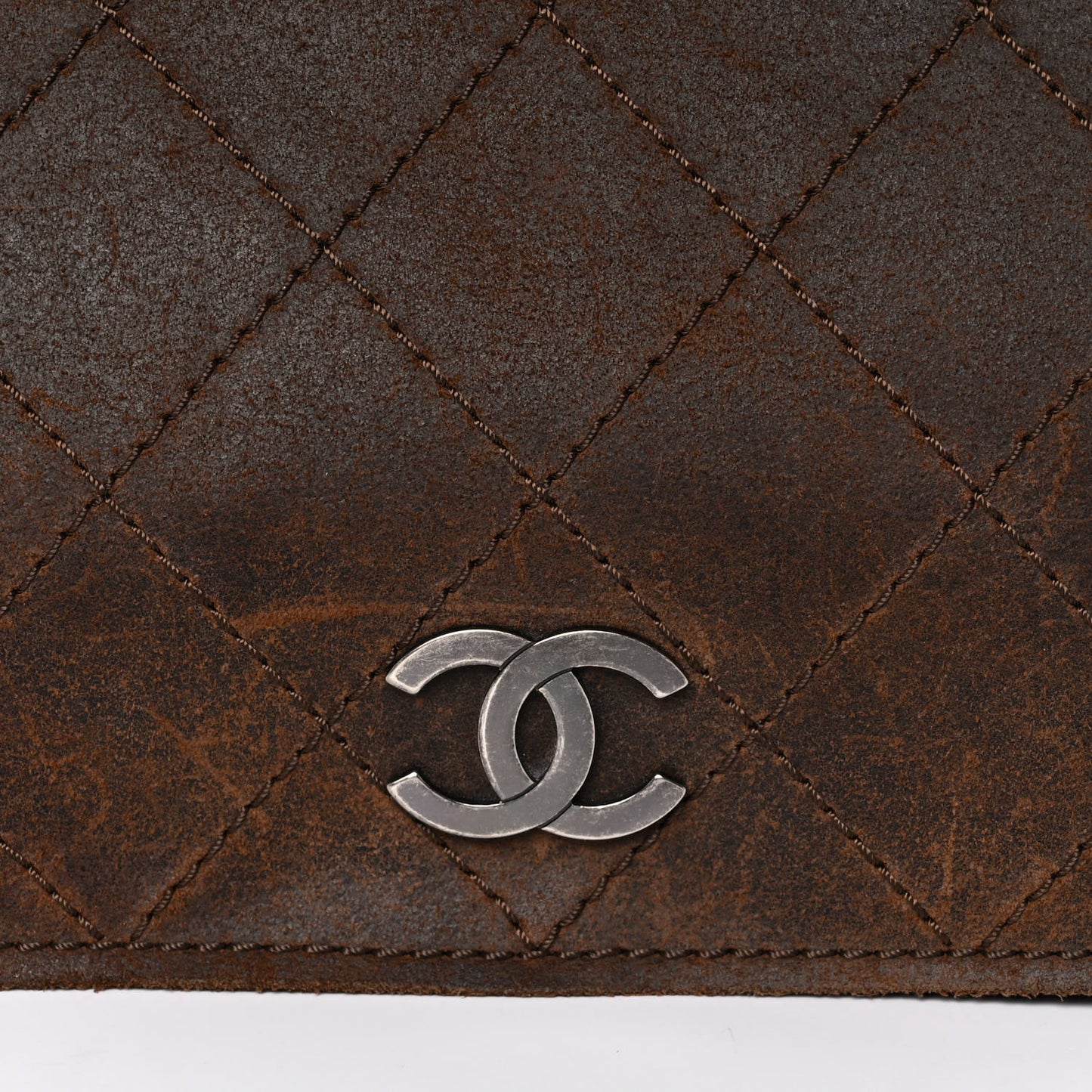 Calfskin Stitched Large Highlander Messenger Brown