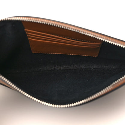Burberry Mega Check Peyton Crossbody Clutch Bag Saddle Brown 5 of 10