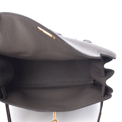 Hermes Taurillon Clemence Kelly Ado Backpack Etain 9 of 26