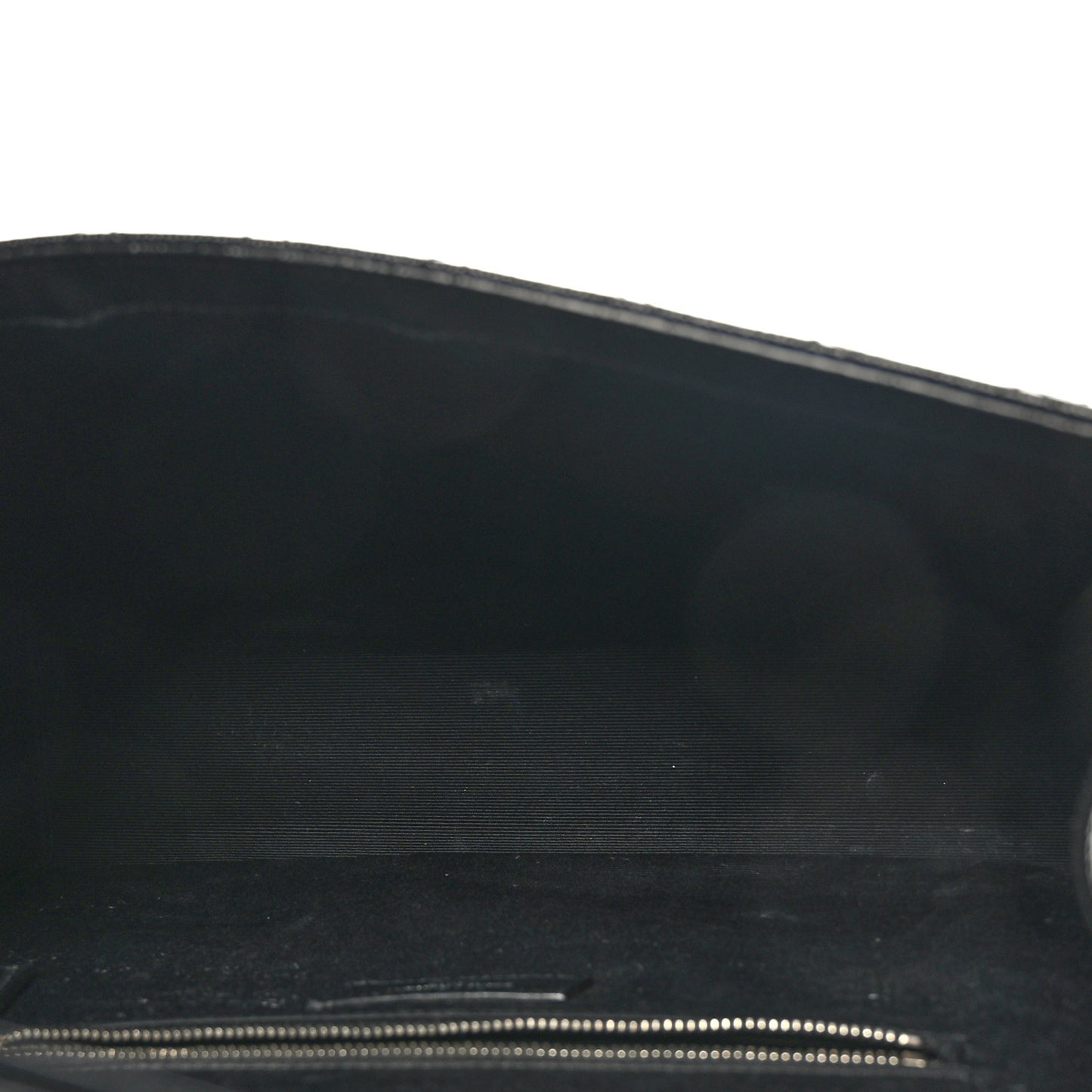 Grain De Poudre Textured Mixed Matelasse Large Triquilt Monogram Satchel Black
