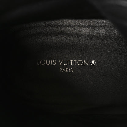 Louis Vuitton Suede Calfskin Monogram Laureate Platform Desert Boots 39.5 Black 9 of 9