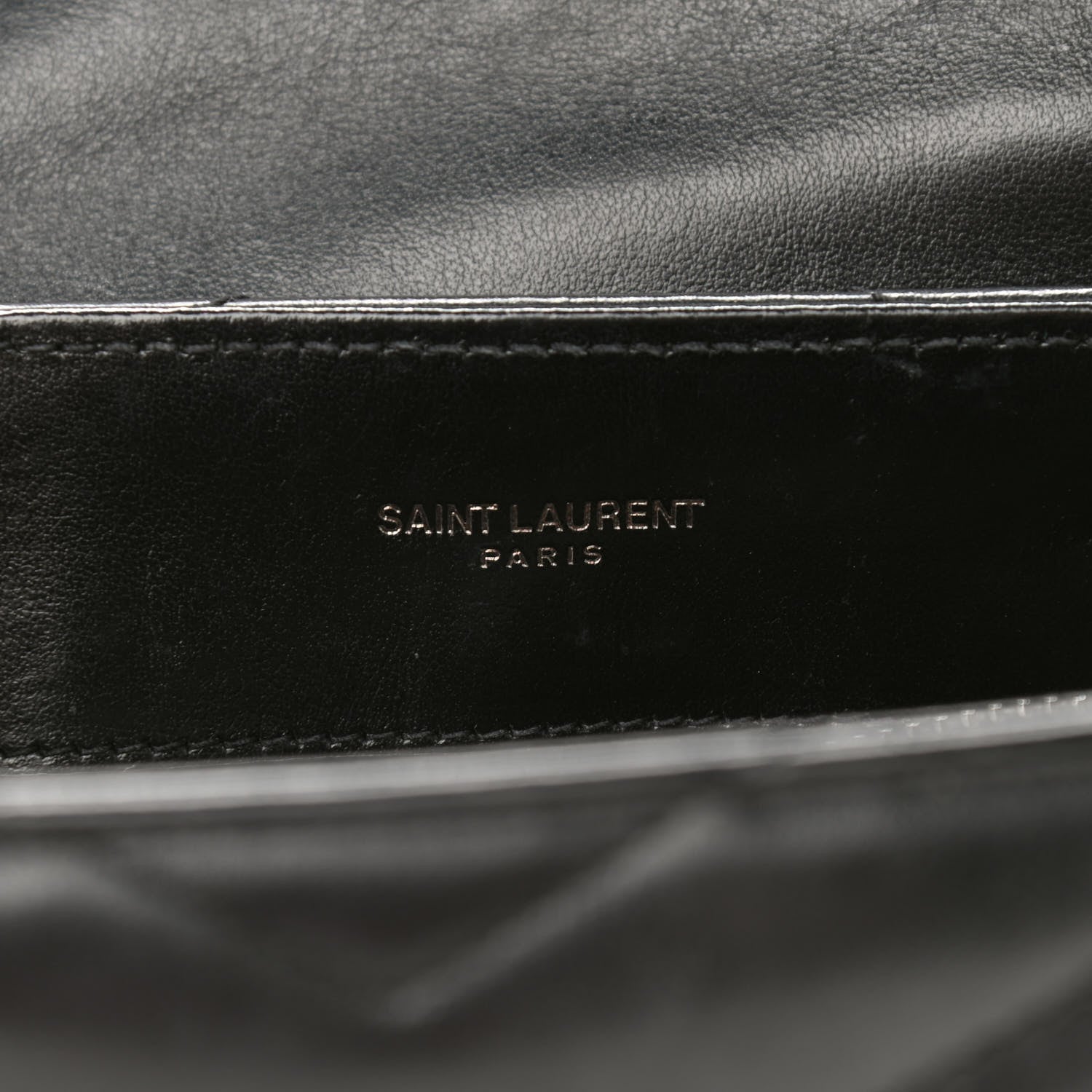 Saint Laurent Calfskin Y Quilted Monogram Small Loulou Chain Satchel Black 6 of 10
