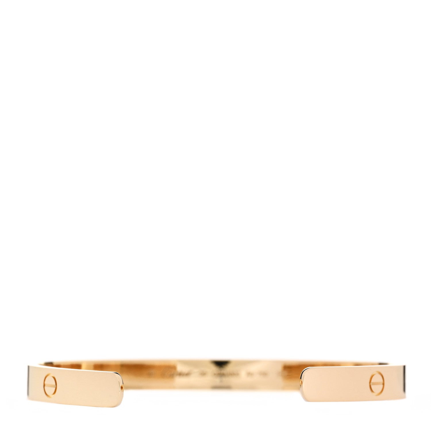 Cartier 18K Yellow Gold LOVE Cuff Bracelet 20 2 of 4