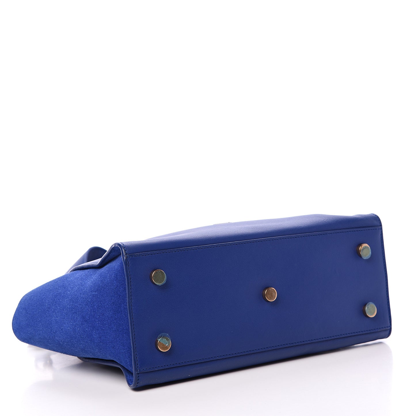 Calfskin Suede Baby Monogram Downtown Cabas Ultramarine