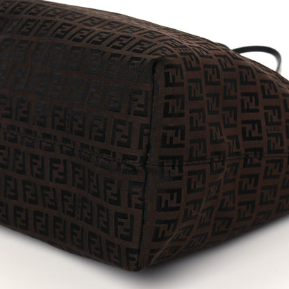 Fendi Zucchino Shopping Tote Brown 11 of 11