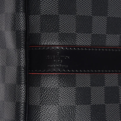 Louis Vuitton Damier Graphite Stripe Keepall Bandouliere 55 Rouge 8 of 10