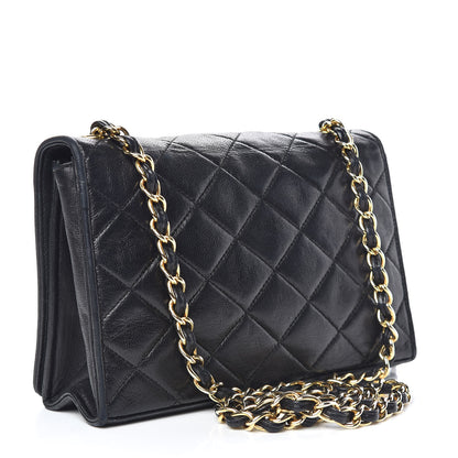Chanel Lambskin Quilted Small Tassel Single Flap Black 3 of 12