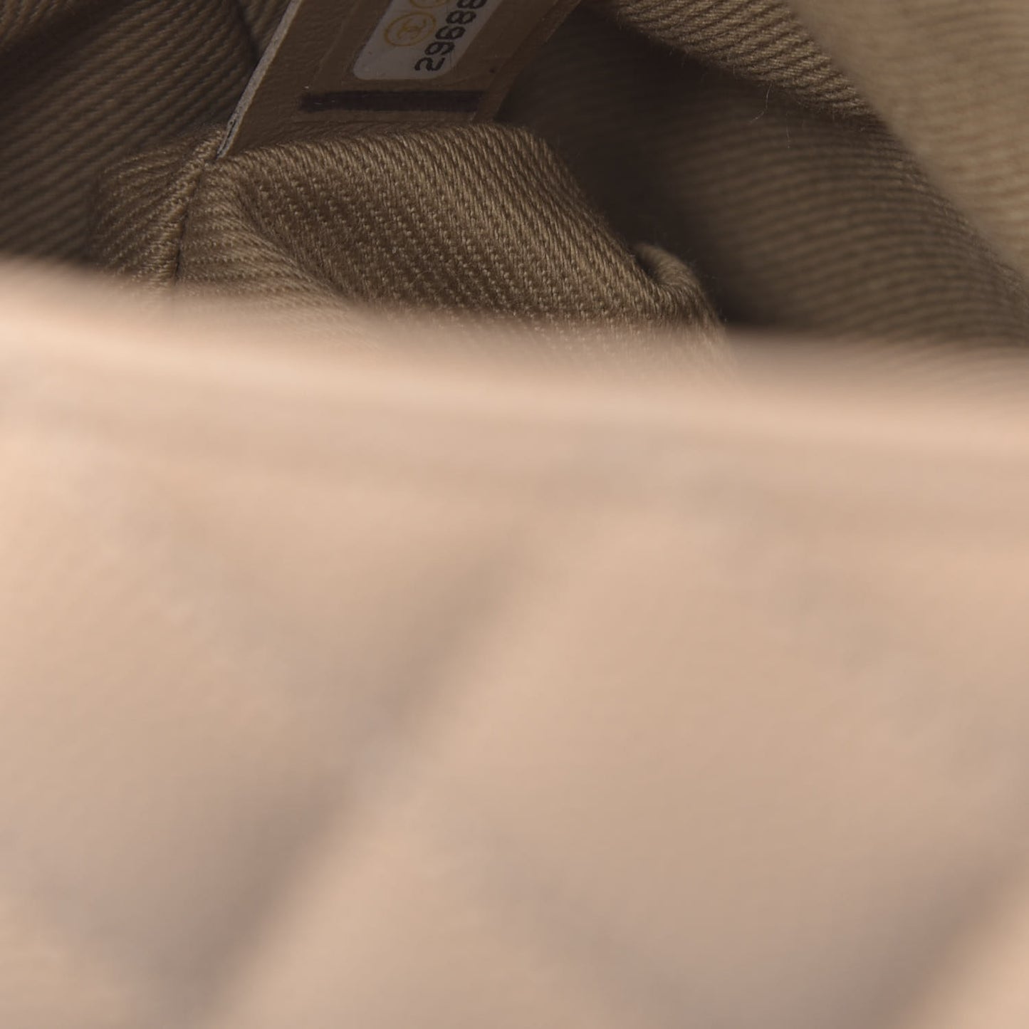 Caviar Lizard Embossed Quilted Small Coco Handle Flap Beige