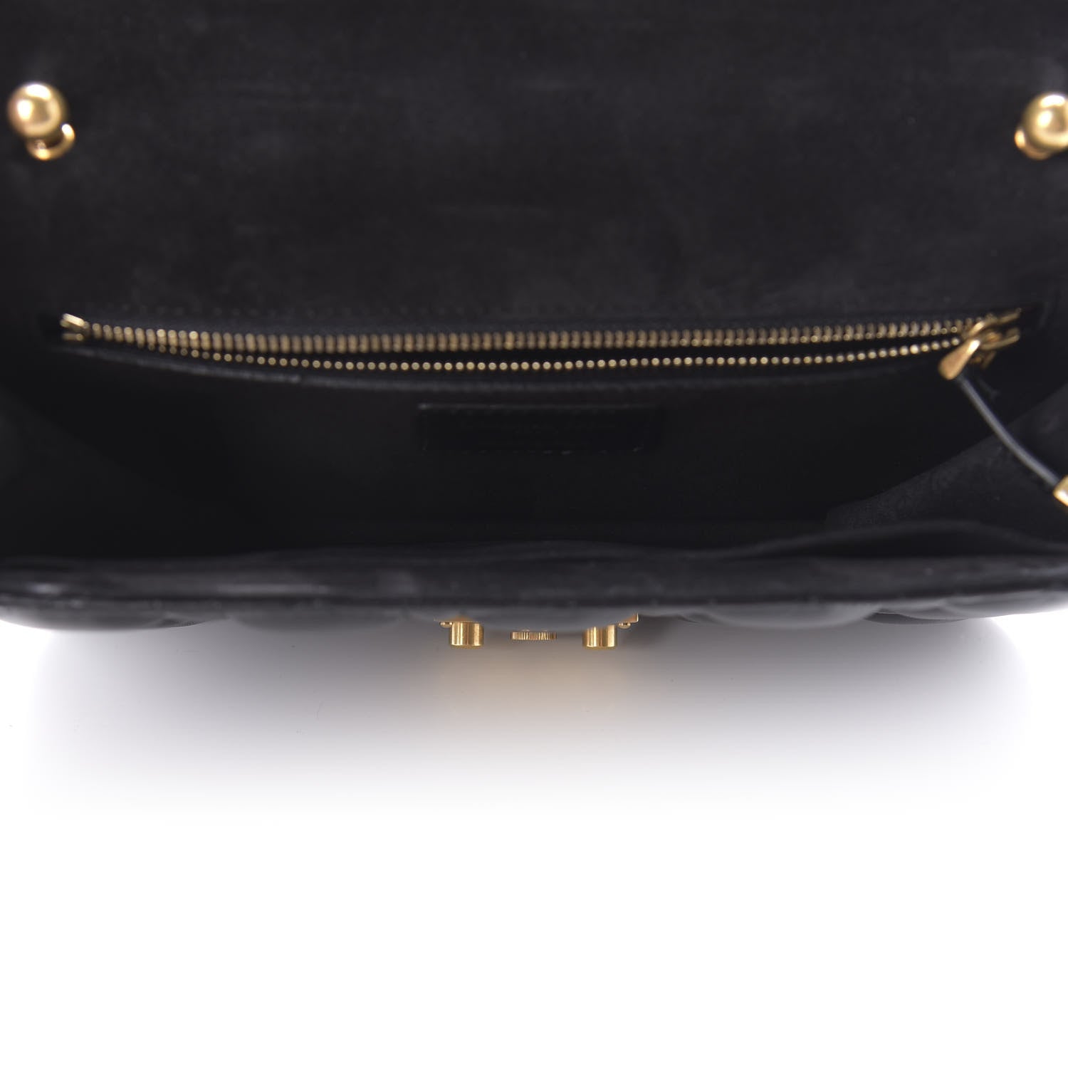 Christian Dior Lambskin Cannage Large Dioraddict Flap Bag Black 5 of 9
