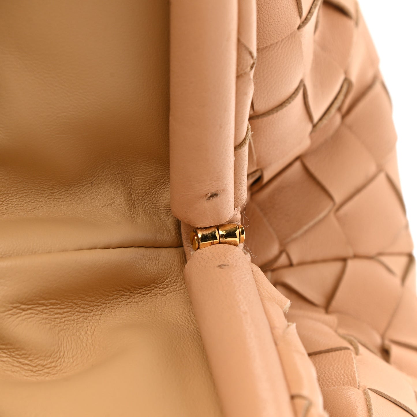 Nappa Maxi Intrecciato The Pouch Oversized Clutch Almond