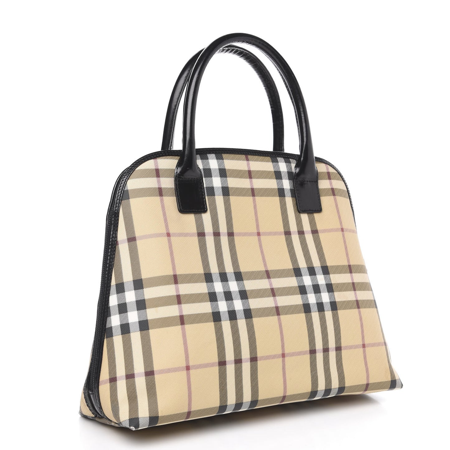 House Check Tote Black