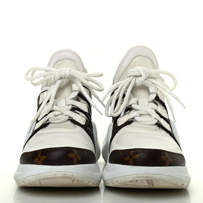 Louis Vuitton Patent Monogram LV Archlight Sneakers 37.5 White 2 of 22