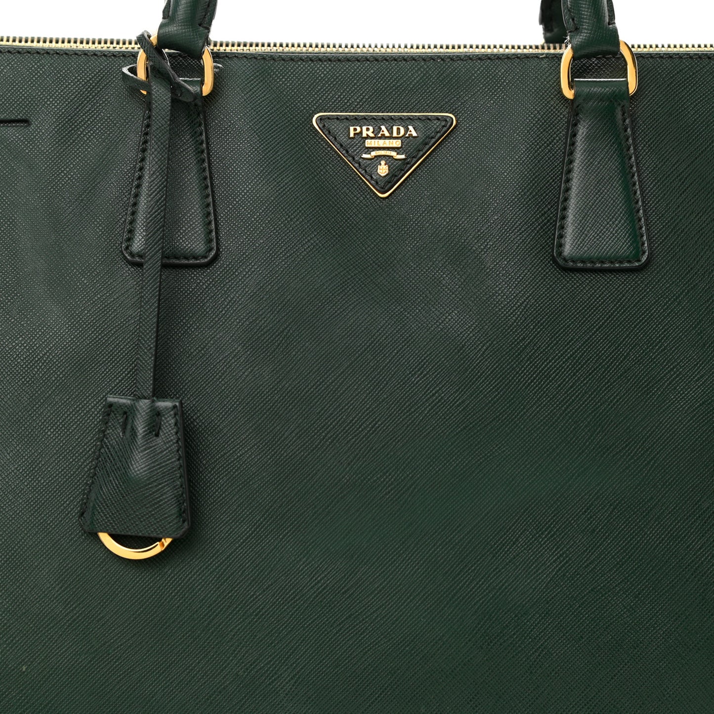 Saffiano Large Galleria Double Zip Tote Militare