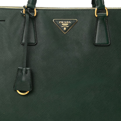 Prada Saffiano Large Galleria Double Zip Tote Militare 7 of 17