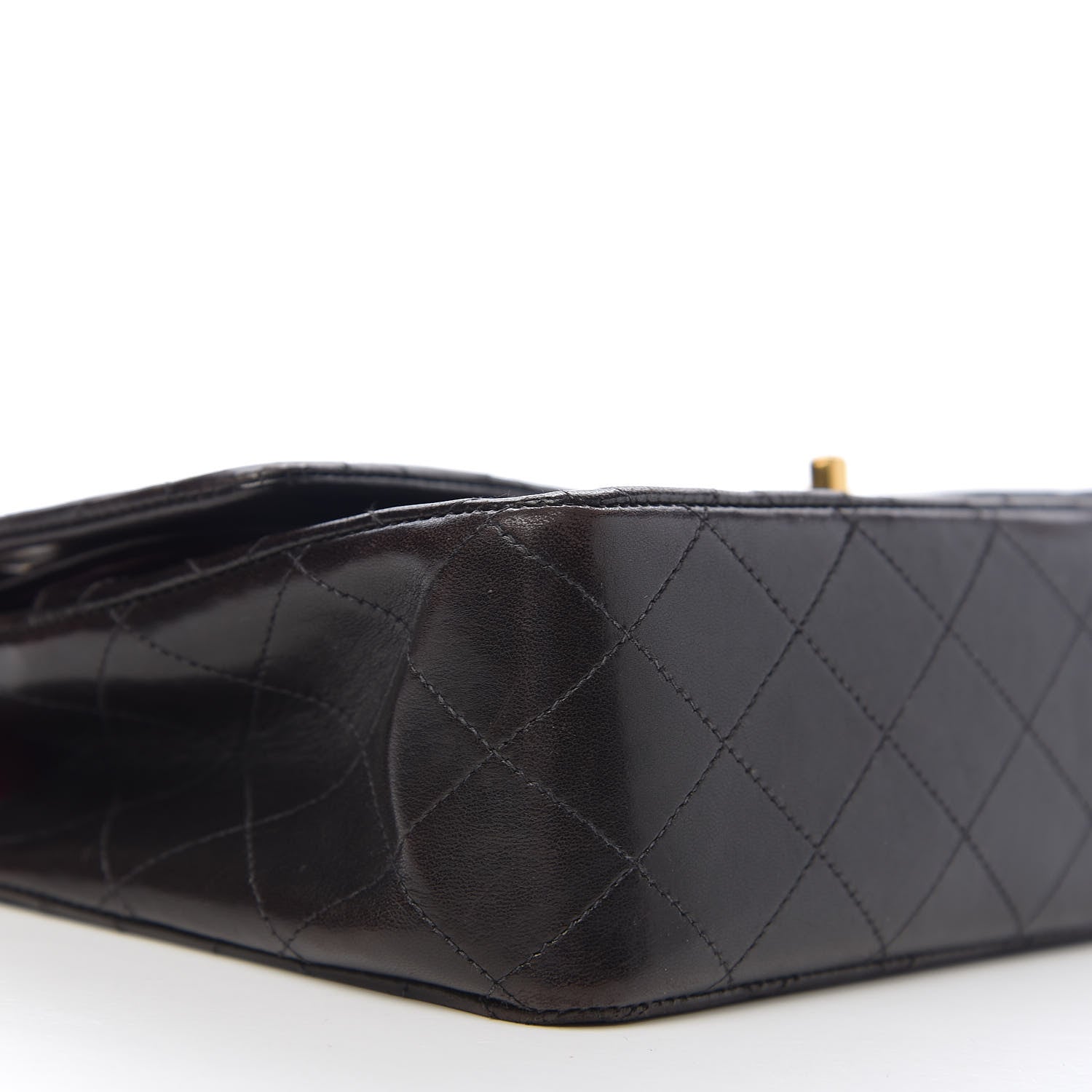 Chanel Lambskin Quilted Medium Double Flap Black 8 of 11