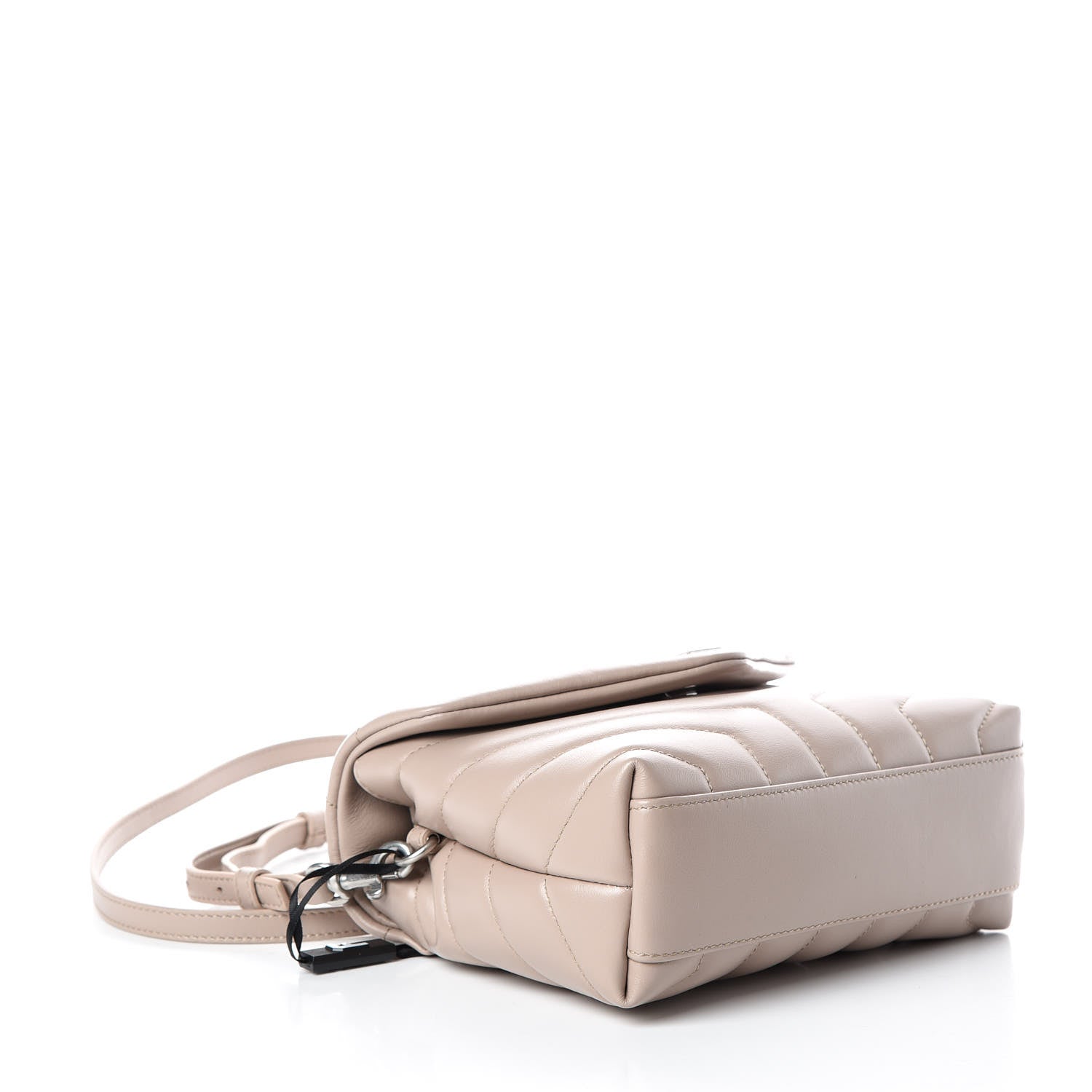 Saint Laurent Calfskin Y Quilted Monogram Toy Loulou Crossbody Bag Nude Powder 4 of 8