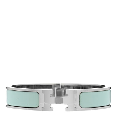 Hermes Enamel Narrow Clic Clac H Bracelet GM Lagon 1 of 4