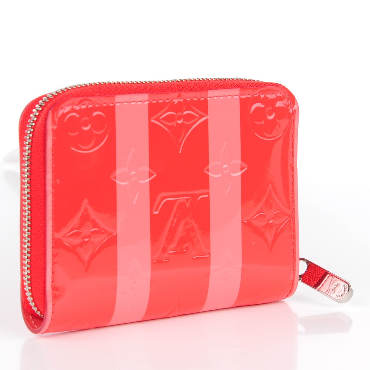 Vernis Rayures Zippy Coin Purse Poppy