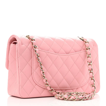Chanel Caviar Quilted Small Double Flap Pink 3 of 10