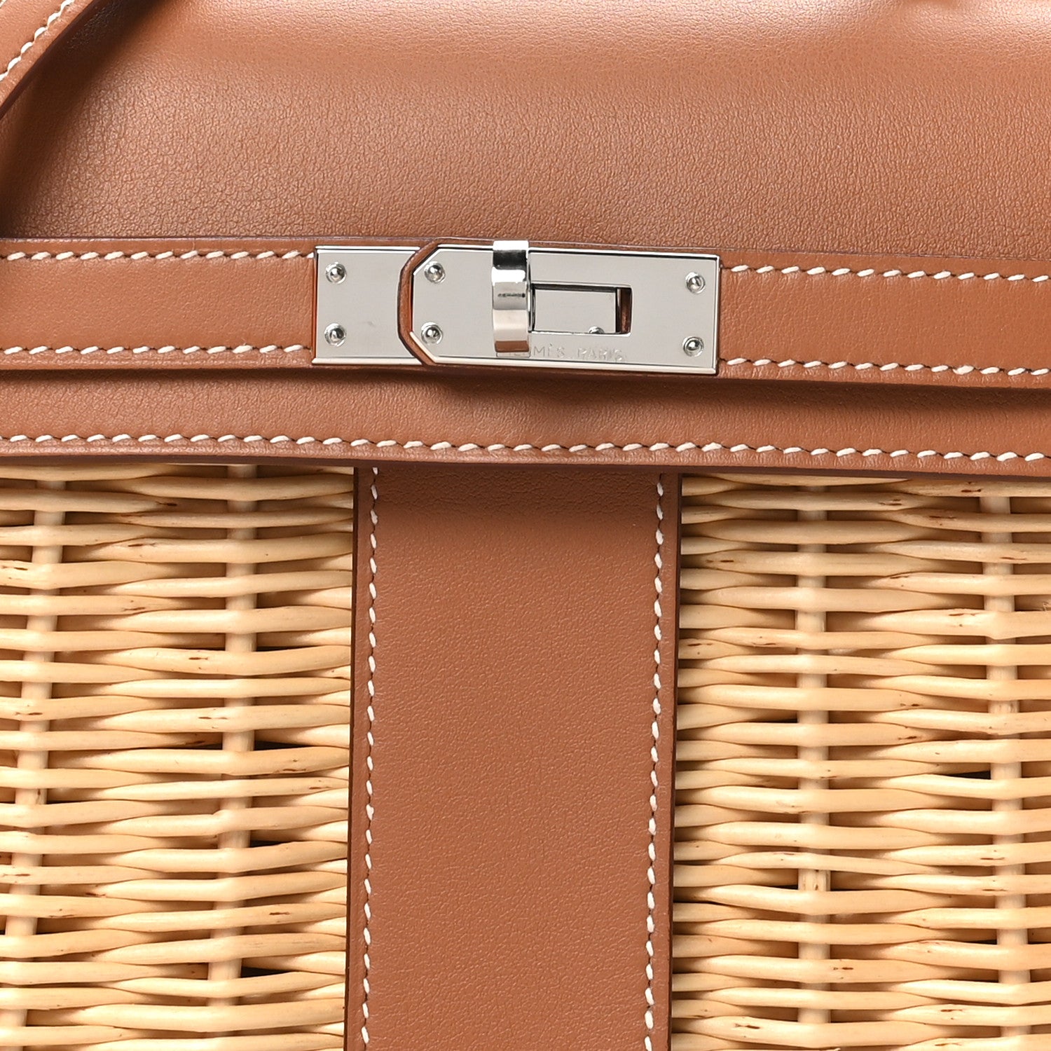 Hermes Wicker Swift Picnic Mini Kelly 20 Naturel Gold 1769938