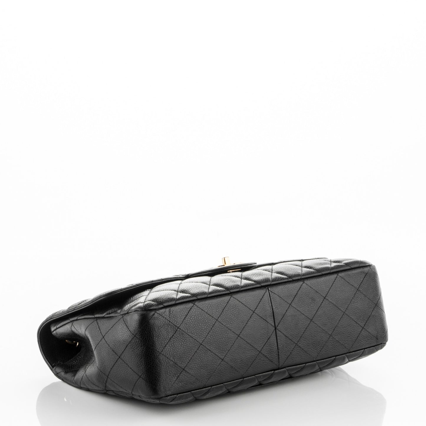 Caviar Quilted Jumbo Single Flap Black